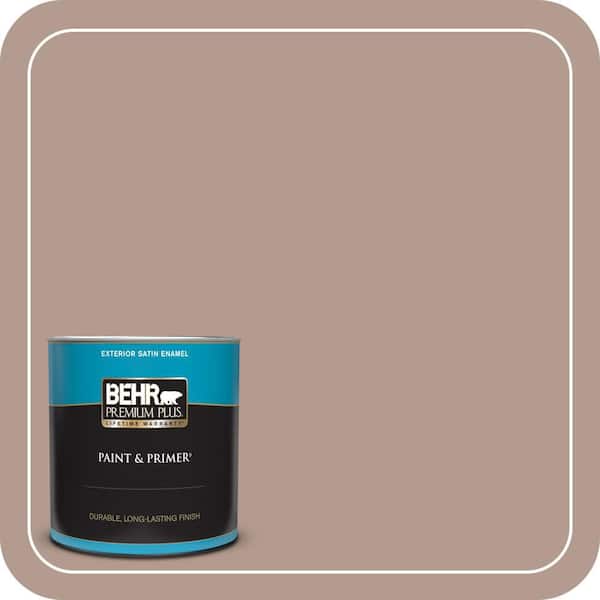 BEHR PREMIUM PLUS 1 qt. #PPU5-15 Postmodern Mauve Satin Enamel Exterior Paint & Primer