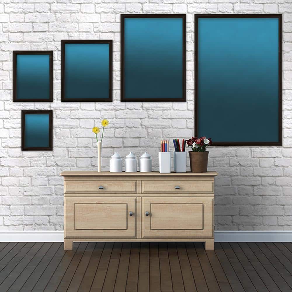 Classic Black Aluminum and Wood Wall Poster Frame, 18" x 24"