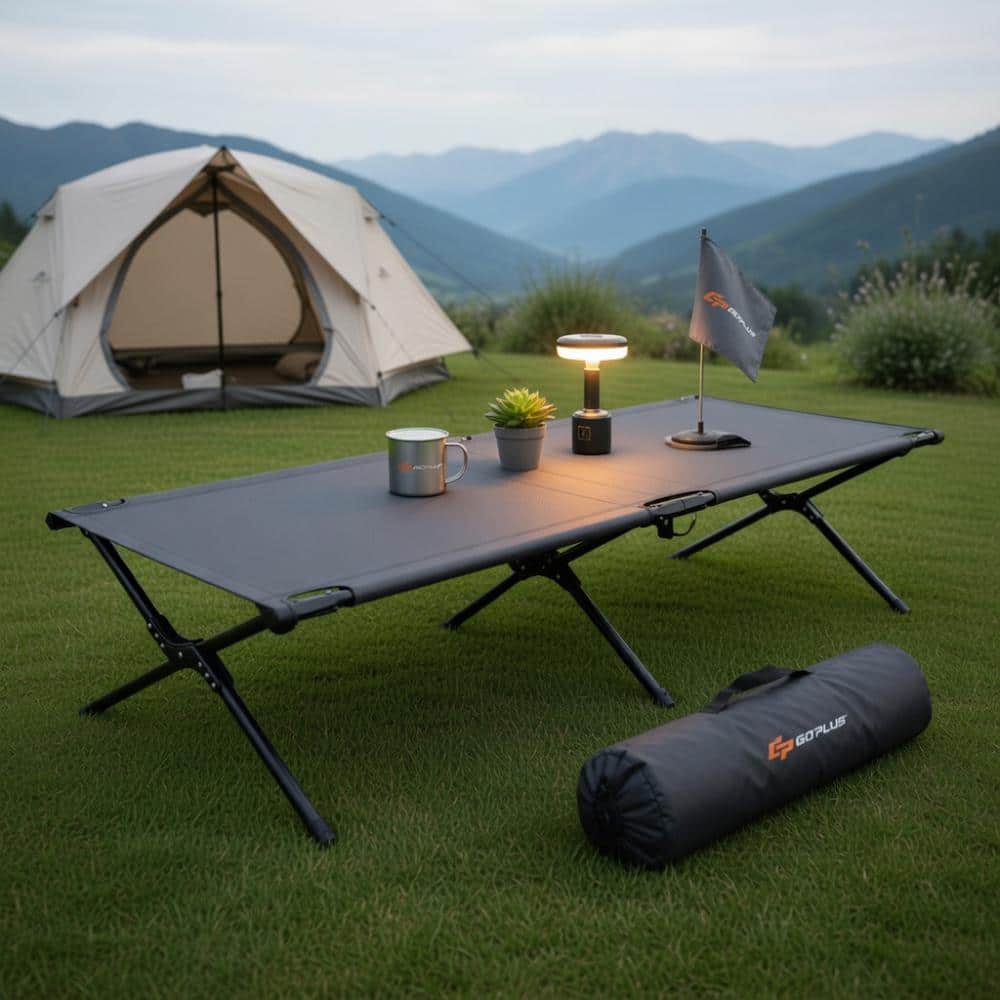 Heavy Duty Folding Camping Cot, Iron Frame, 300Lb Capacity price history on PriceWatchPro