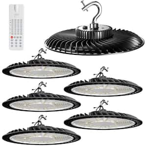 6Pack 200W LED High Bay Light with Motion Sensor 30000LM High Bay LED Light, AC100-277V LED high Bay Shop Light