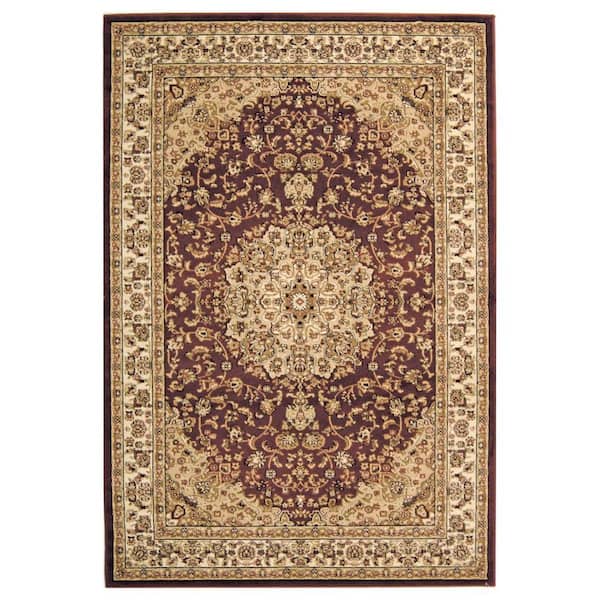 SAFAVIEH Lyndhurst Red/Ivory 4 ft. x 6 ft. Antique Medallion Border Area Rug