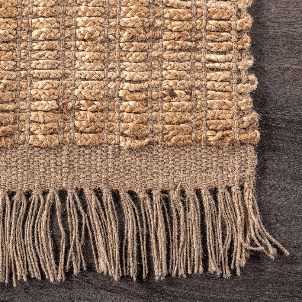 Hallie Natural Jute Braided Handmade 3' x 5' Area Rug