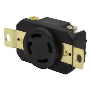 30-Amp 125/250-Volt NEMA L14-30R Flush Mounting Locking Industrial Grade Receptacle