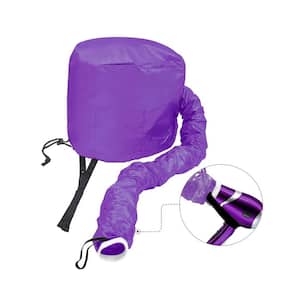 1pc Purple Soft Adjustable Large Hooded Bonnet Hair Dryer Attachment for Natural Curly Textured Hair Care, Styling