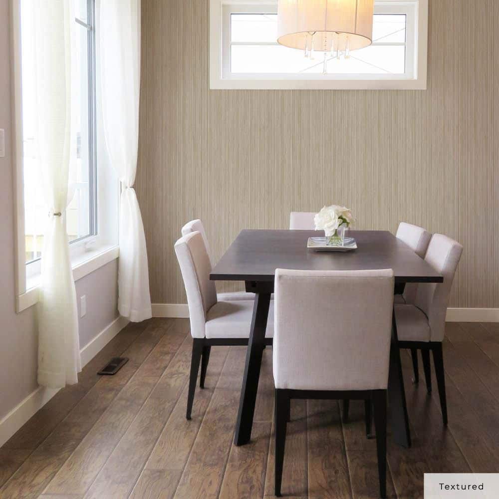 Sand Textured Grasscloth Peel and Stick Wallpaper Roll