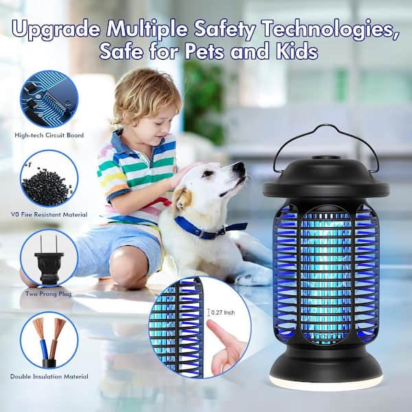 Bug Zapper Outdoor and Indoor, Upgraded 18W Exclusive Blue-Violet