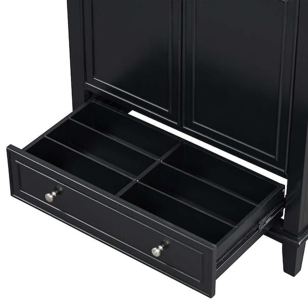 XUJMK 30 in. W Bath Vanity Cabinet without Top in Black, Multi
