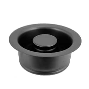Disposal Flange and Stopper in Matte Black