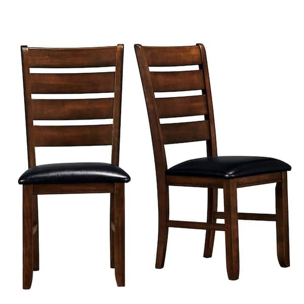 HomeSullivan Dark Oak Finish Side Chair (Set of 2)