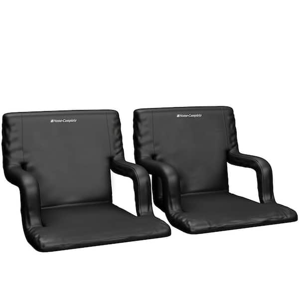 Home-Complete Stadium Seat Chair with Padded Back Support (2-Pack)  HW4500003 - The Home Depot