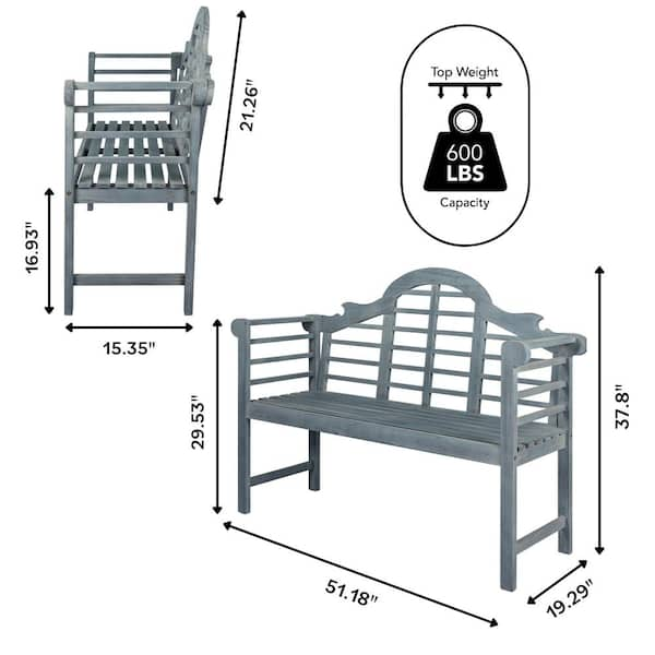 White lutyens garden online bench