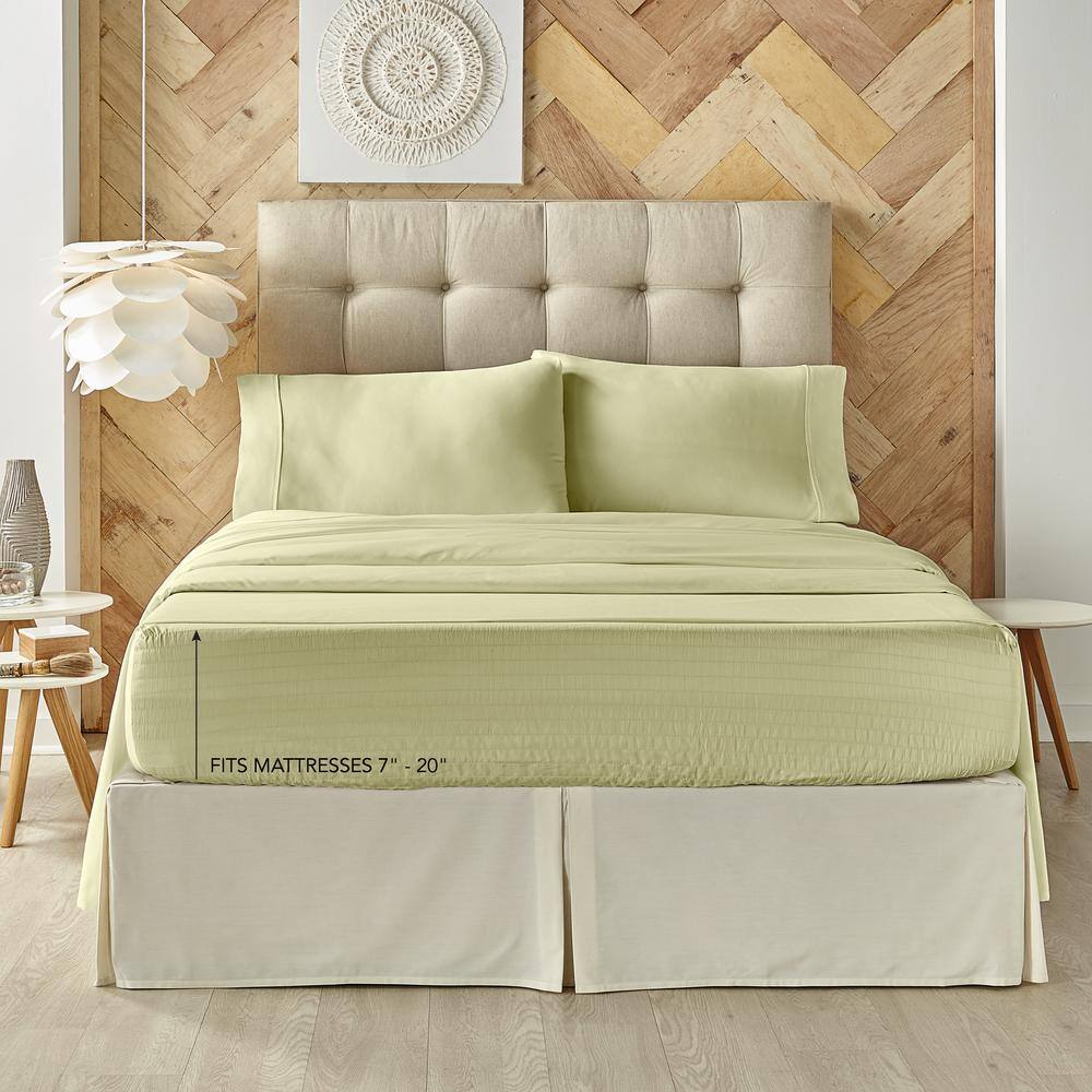 King Sage Solid Cotton Sheet Set
