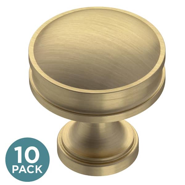 Liberty Charmaine 1-1/8 in. (28 mm) Champagne Bronze Cabinet Knob (10-Pack)
