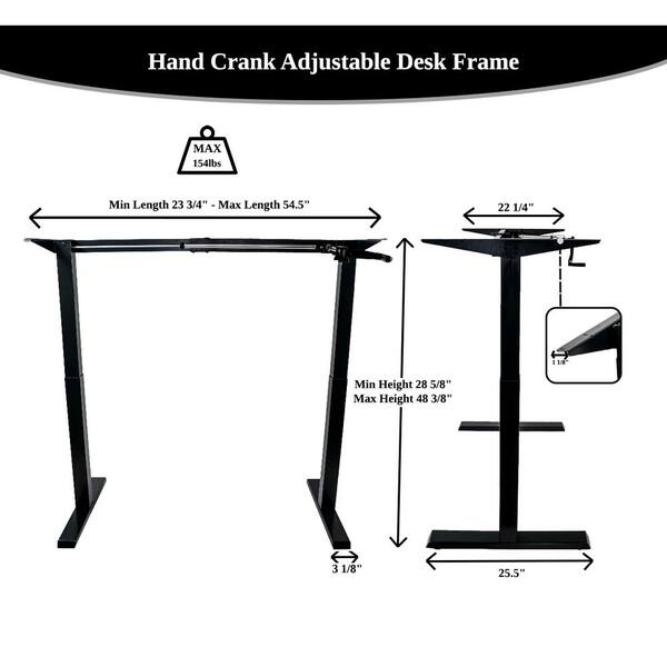 ergomax height adjustable ergonomic standing workstation