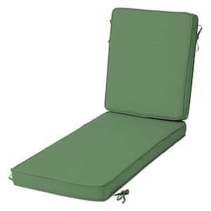 Modern Outdoor Chaise Cushion 21 x 46, Moss Green Leala