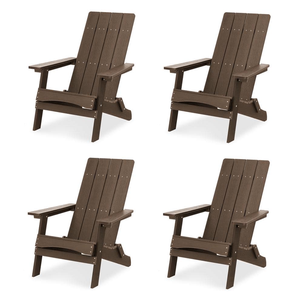 Brown Plastic Adirondack Chair