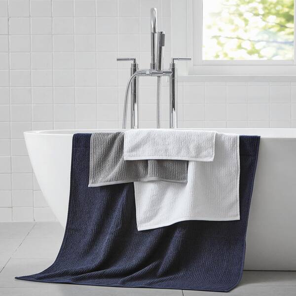 Nautica - 6 Piece Bath Towels, Highly Absorbent Cotton Towel Set, Stylish  Bathroom Decor (Brookwater Grey, 6 Piece)