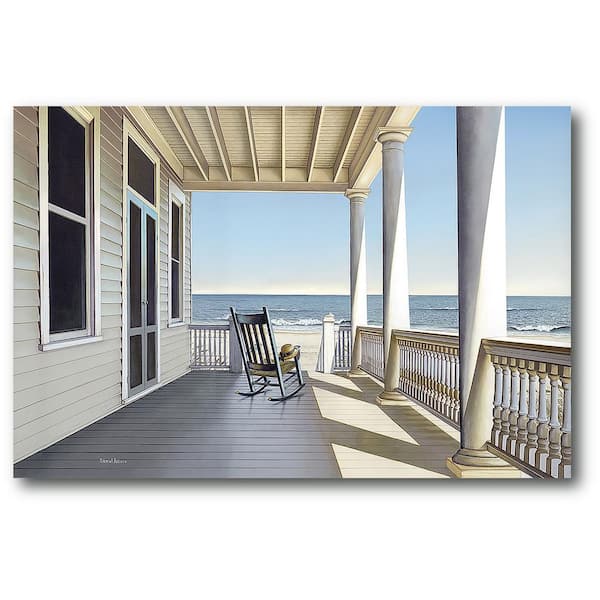Courtside Market Carolina Porch Gallery-Wrapped Canvas Wall Art 26 in. x 18 in.