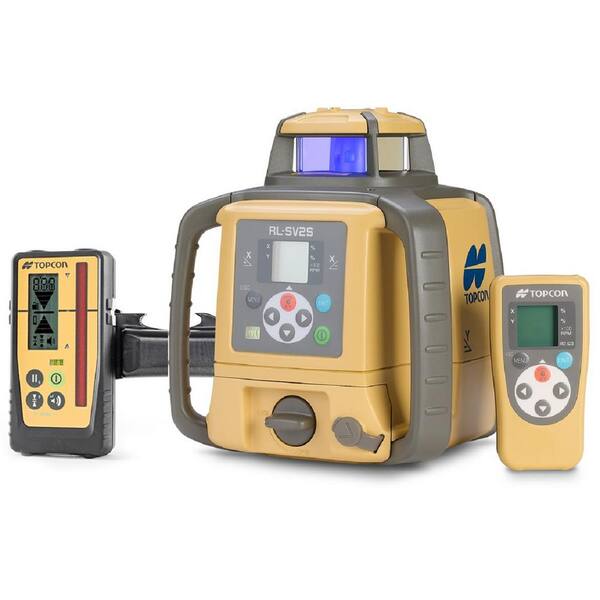 Topcon RL-SV2S Rechargeable Battery Dual Grade Laser with LS-100D Laser Receiver