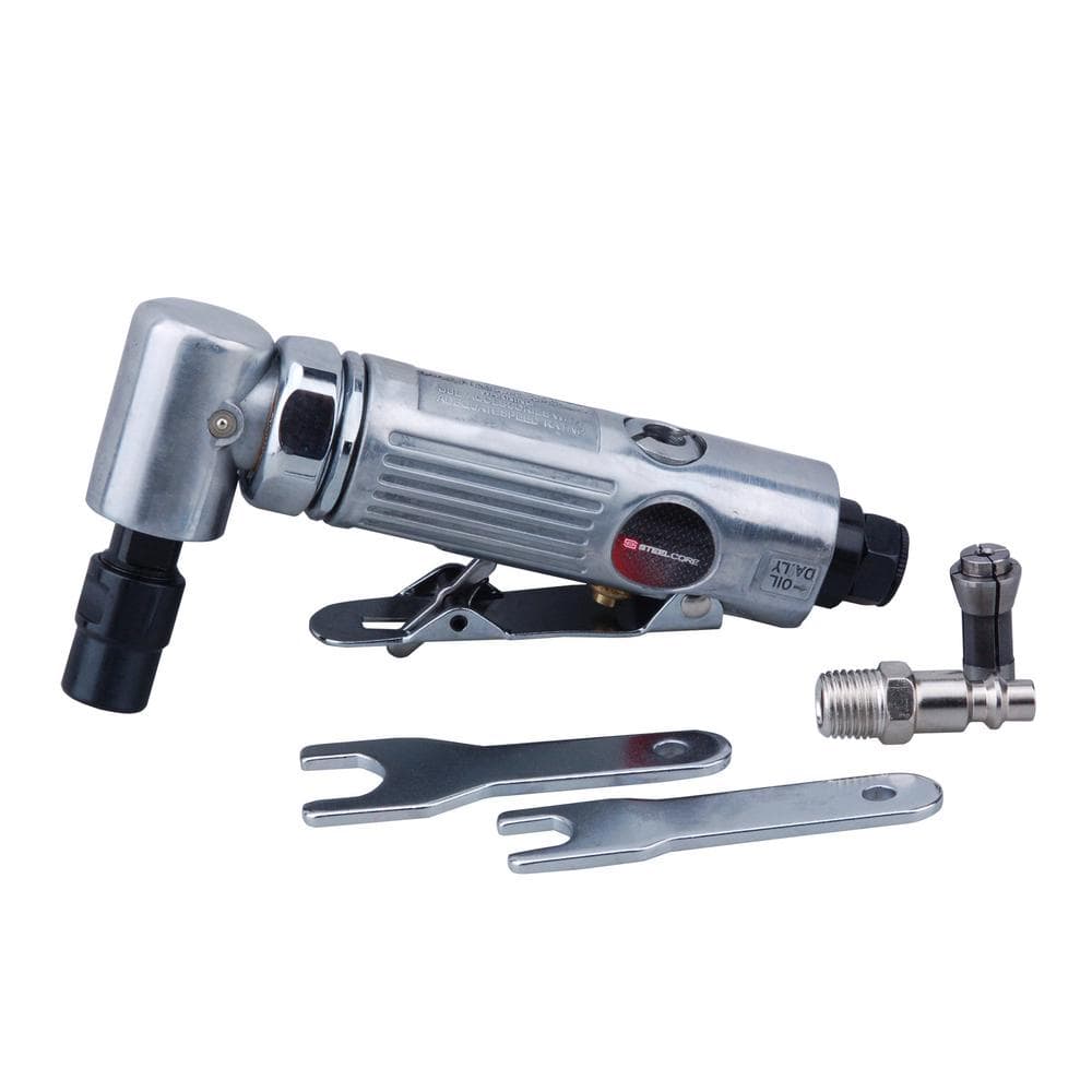 Air Angle Die Grinder 1/4"  Right Angle Die Pneumatic Polisher Cleaning Cutting 