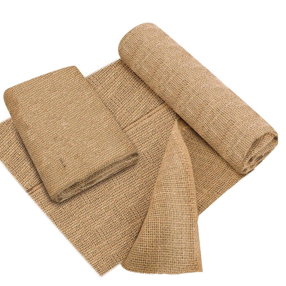 60 in. Natural Jute Burlap Plant Protector Cloth Tree Wrap Weed Barrier Fabric Garden Blanket 1-Piece price history on PriceWatchPro