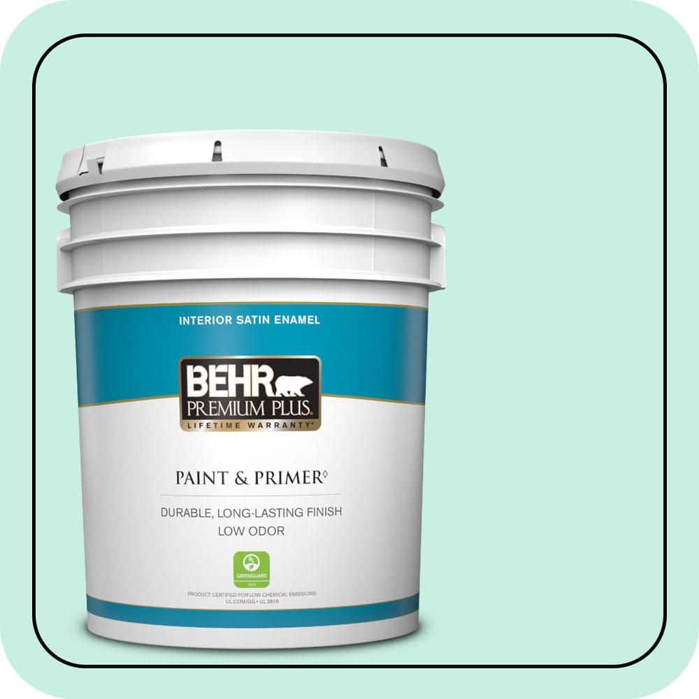 5 gal. #P430-1 Summer House Satin Enamel Low Odor Interior Paint & Primer price history on PriceWatchPro