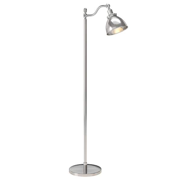 Meyer&Cross Beverly 65 in. Polished Nickel with Metal Shade Floor Lamp