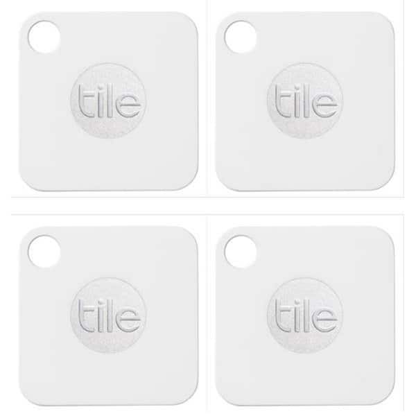 tile Mate Key Finder Phone Finder Item Finder, White (4-Pack)
