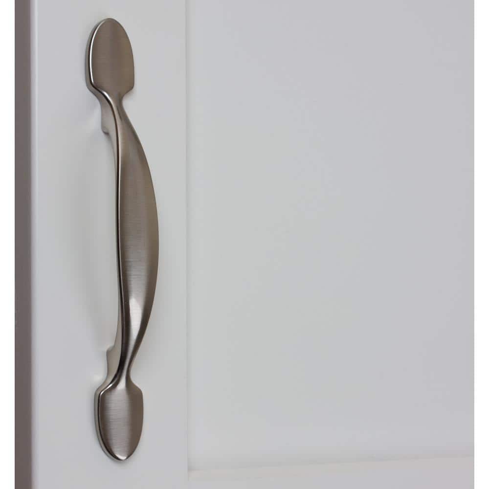 Brushed Nickel 9" Arch Cabinet Pull with Mounting Hardware