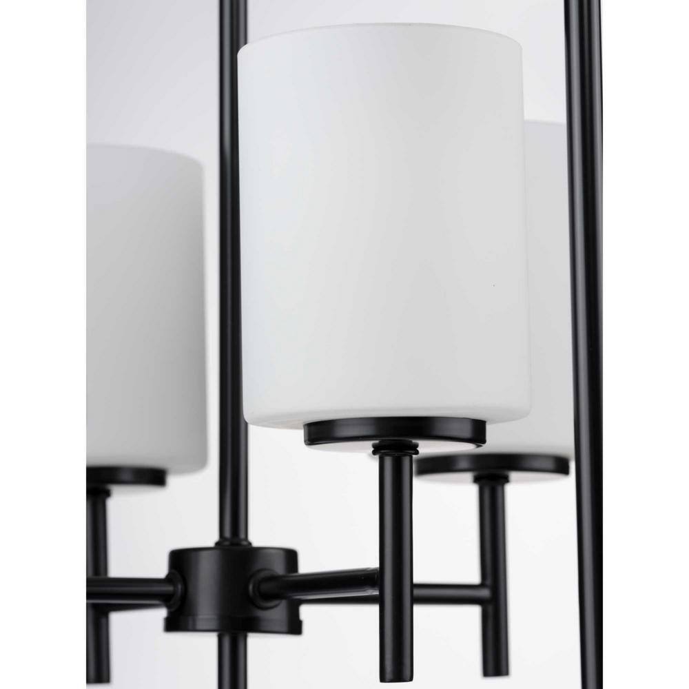 Elegant Replay Black and Brushed Nickel 4-Light Foyer Pendant