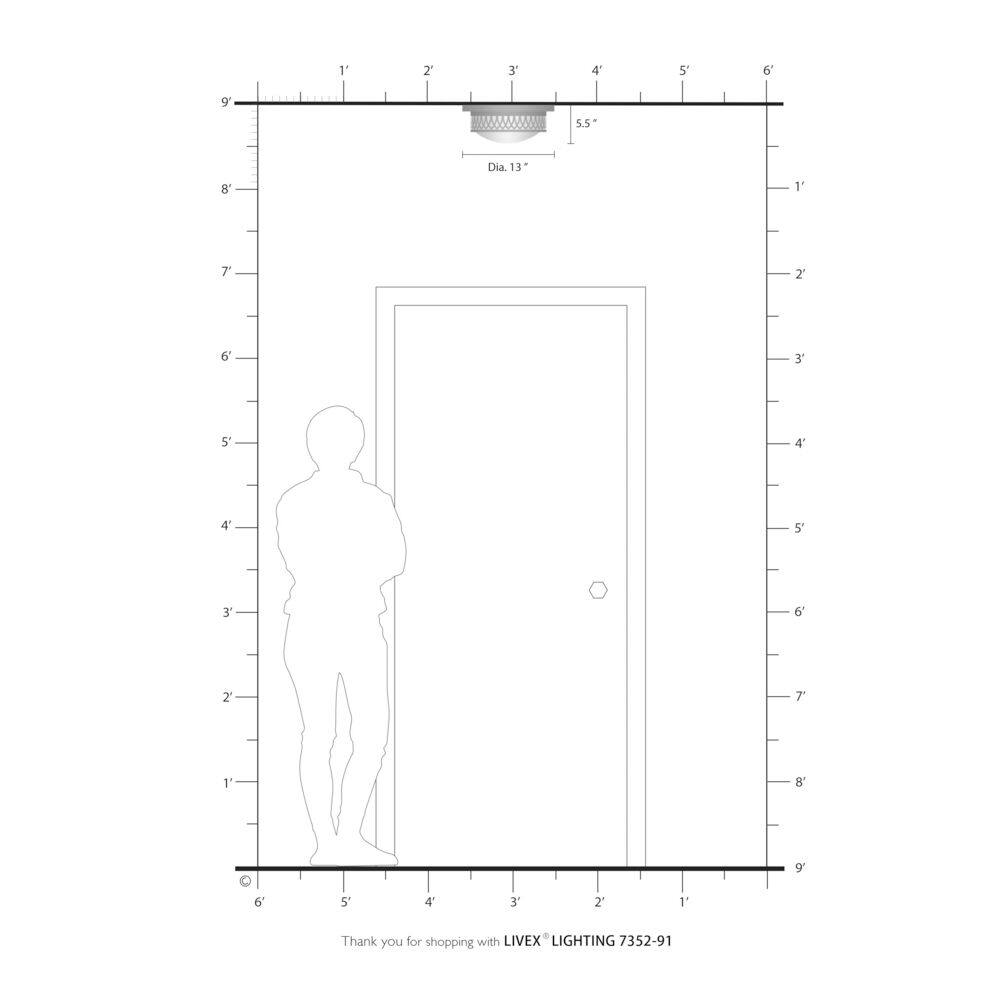 Westfield Brushed Nickel 2-Light Flush Mount with Satin Glass