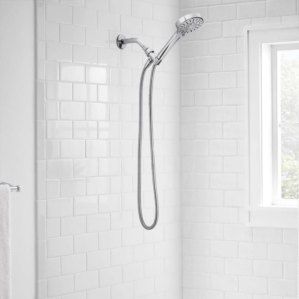 Chrome 6-Spray Handheld Showerhead with Pause Feature