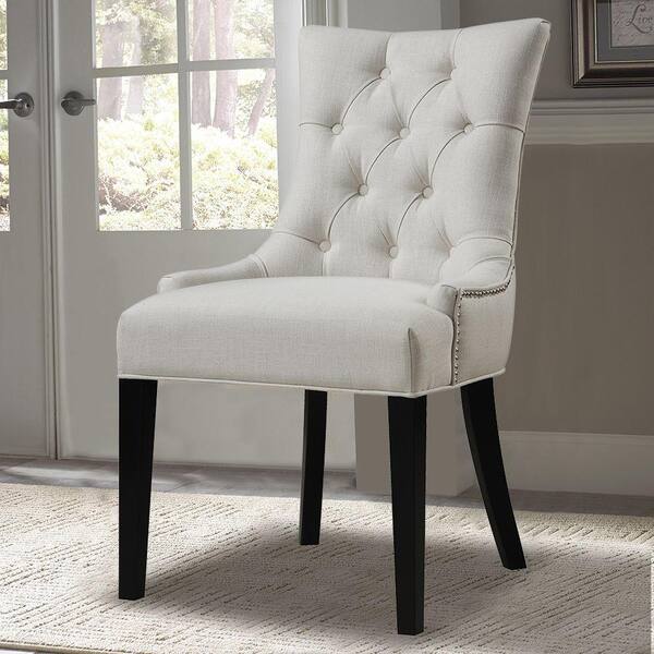 PRI Cream Fabric Side Chair