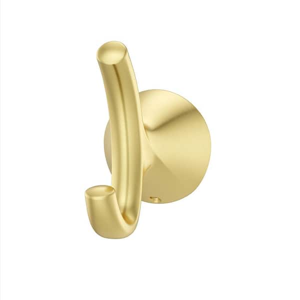 Willa J-Hook Robe/Towel Hook in Brushed Gold