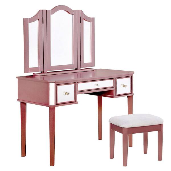 Unbranded Eden Rose Gold Vanity Set 17 x 15 x 19.75