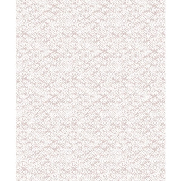 Decorline Delilah Peach Diamond Strippable Wallpaper (Covers 57.8 sq. ft.)