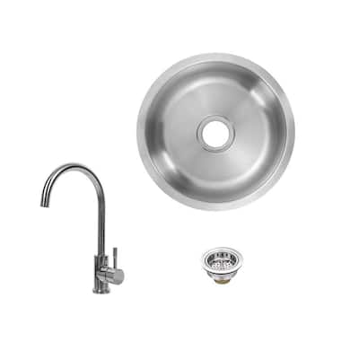 Round Bar Sinks Kitchen Sinks The Home Depot