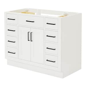 Hepburn 42 in. W x 21.5 in. D x 34.5 in. H Bath Vanity Cabinet without Top in White