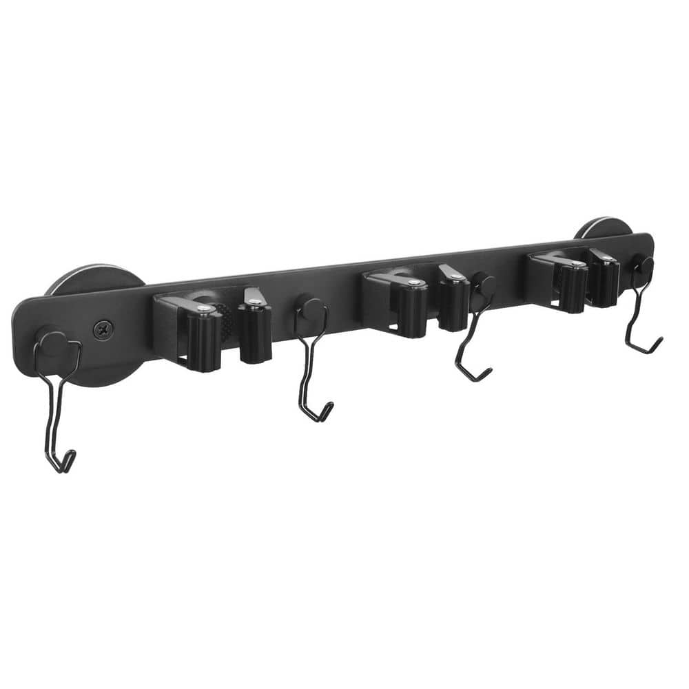Magnetic Mop Broom Holder Gray Plastic Magnetic Mount Tool