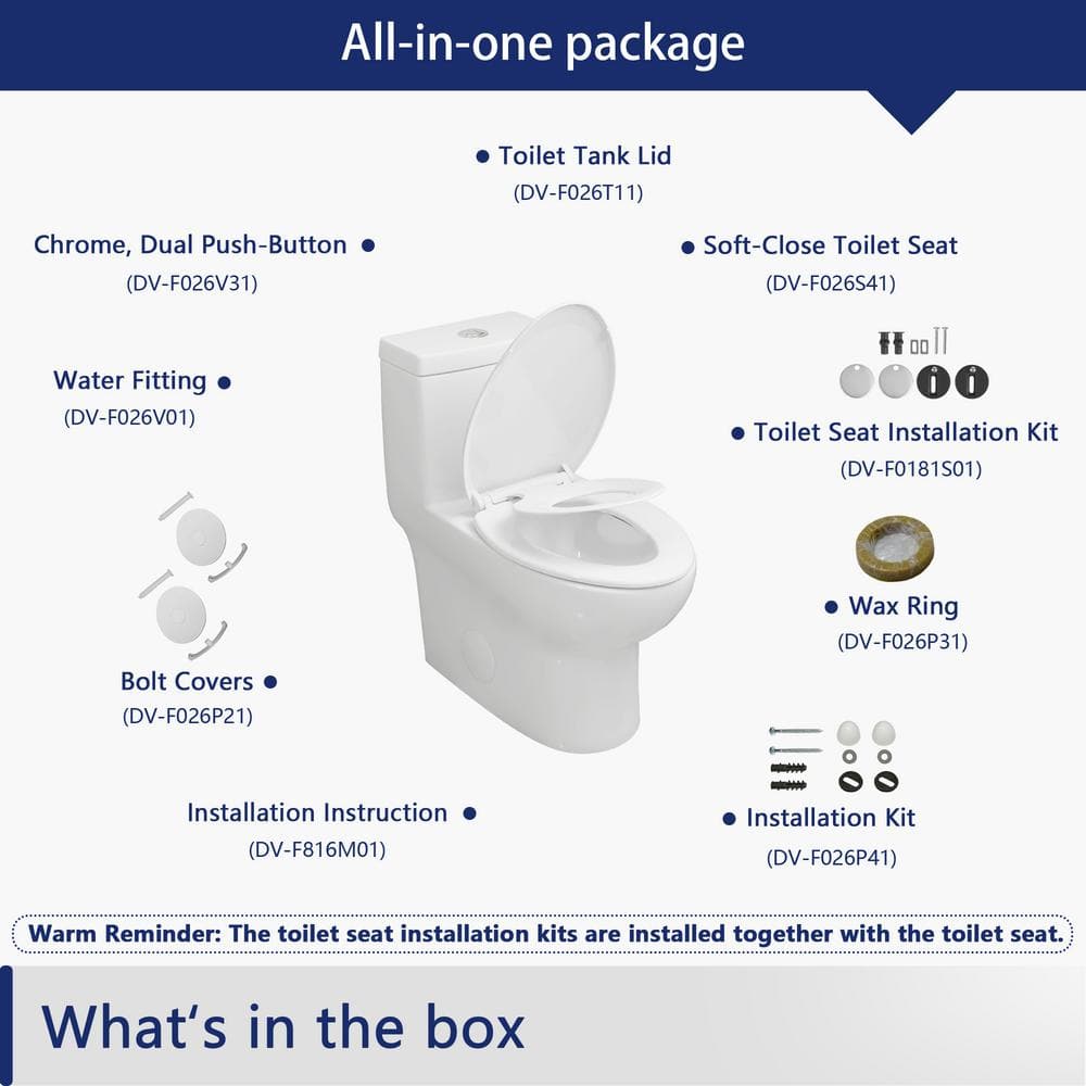 Elongated White Ceramic Dual Flush Macerating Toilet with Potty Training Seat