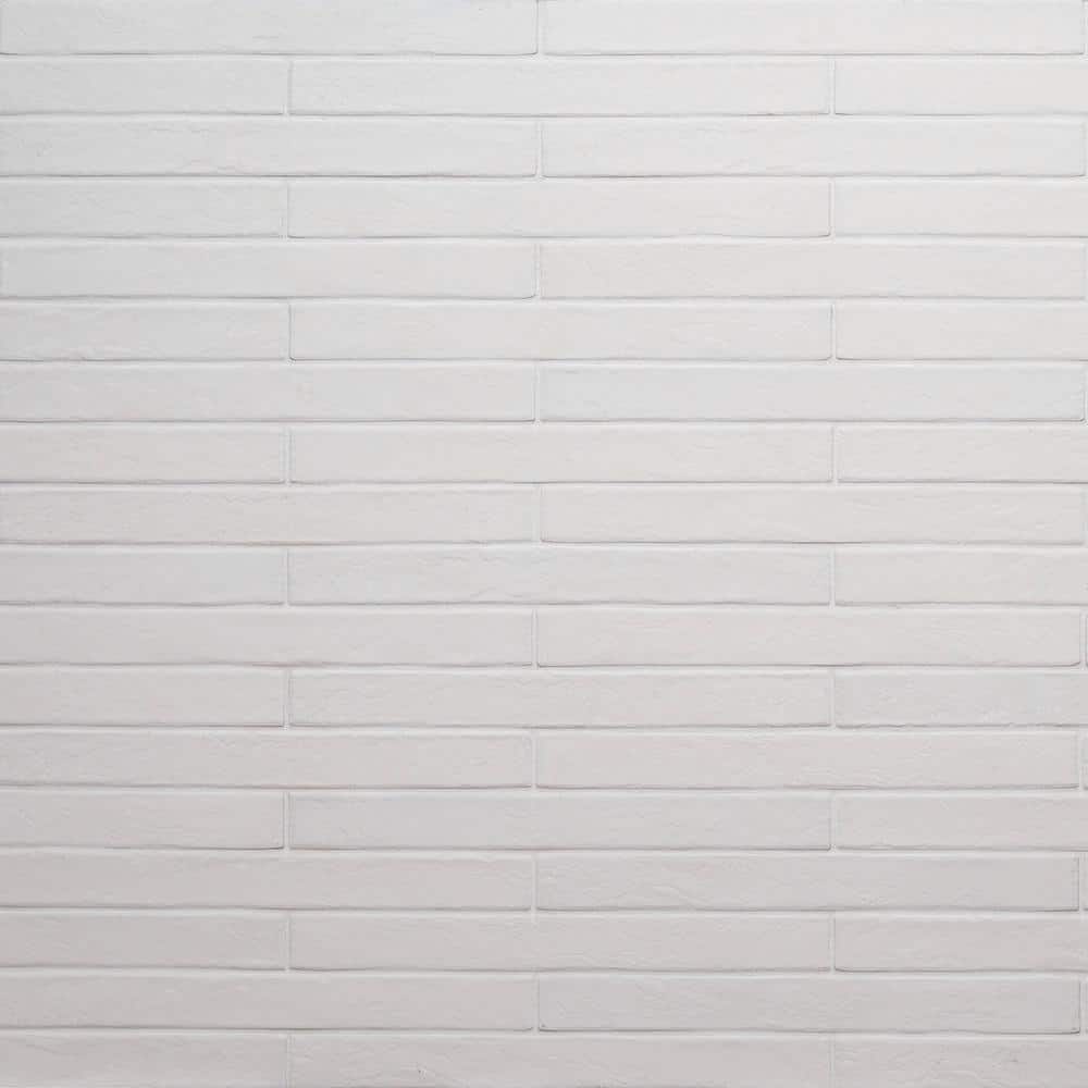 Stirling White Brick 2 in. x 18 in. Matte Porcelain Floor and Wall Tile (8 sq. ft./Case) price history on PriceWatchPro