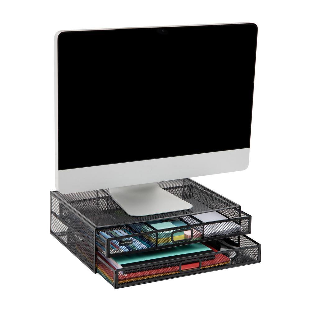 15.75 in. L x 11.75 in. W x 4.5 in. H Monitor Stand Ventilated Laptop Riser with Storage Drawers price history on PriceWatchPro