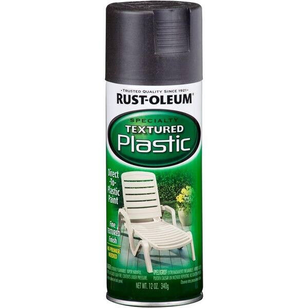 Rust-Oleum Specialty 12 oz. Black Paint for Plastic Textured Spray Paint (Case of 6)