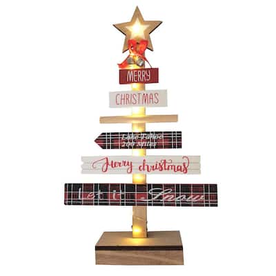 National Tree Company 7 in. H Santa's Key Tabletop Sign MZ17-192AB-1 - The  Home Depot