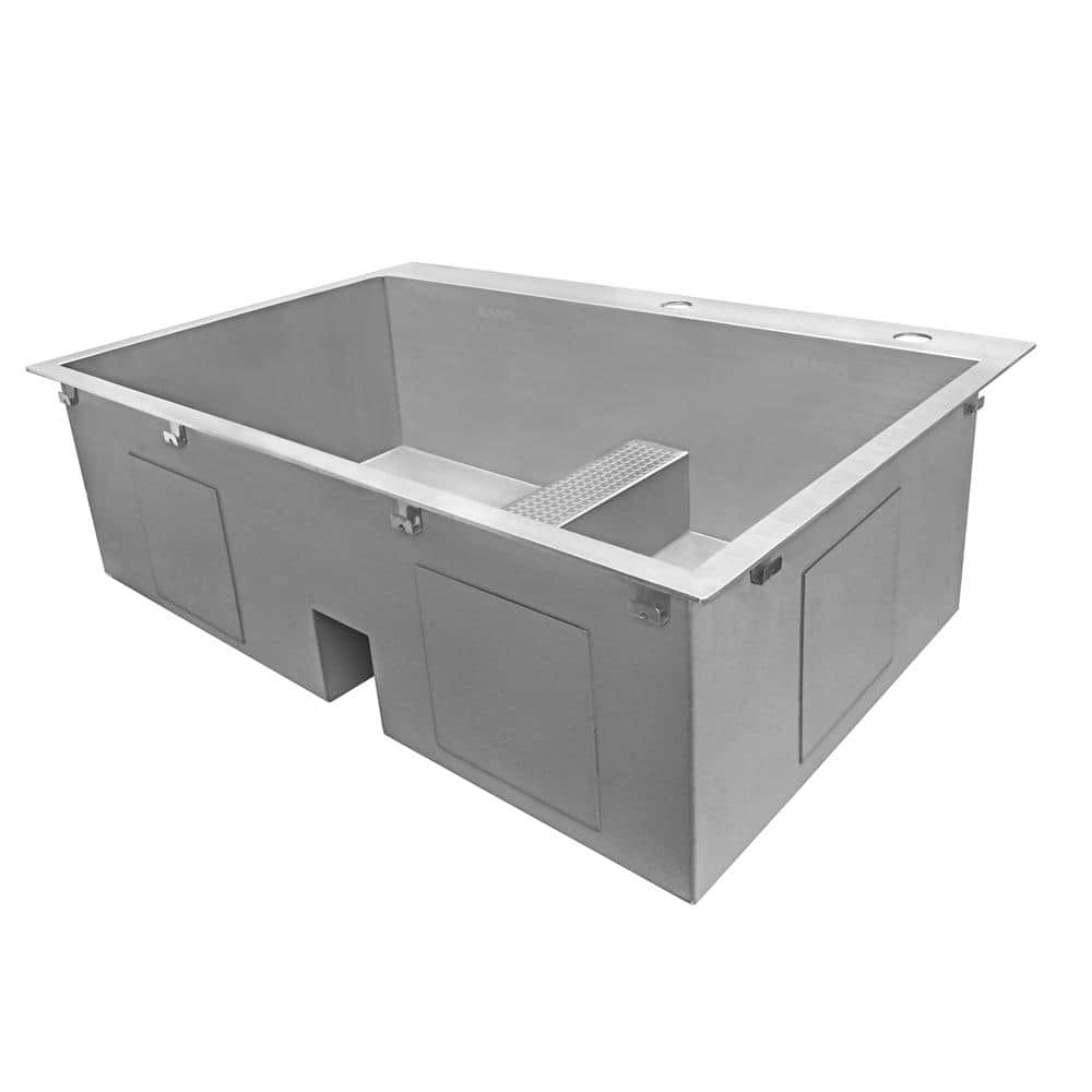 33-Inch Stainless Steel Double Bowl Topmount Kitchen Sink