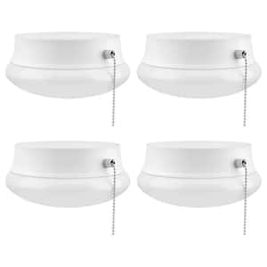 Spin Light 7 in. Closet Light LED Flush Mount with Pull Chain Hallway Lighting Stairway Lighting (4-Pack)