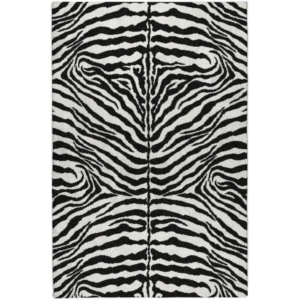 Dream Shag Premium Machine Washable Abstract ADS42 Pearl 10 ft. x 14 ft. Area Rug