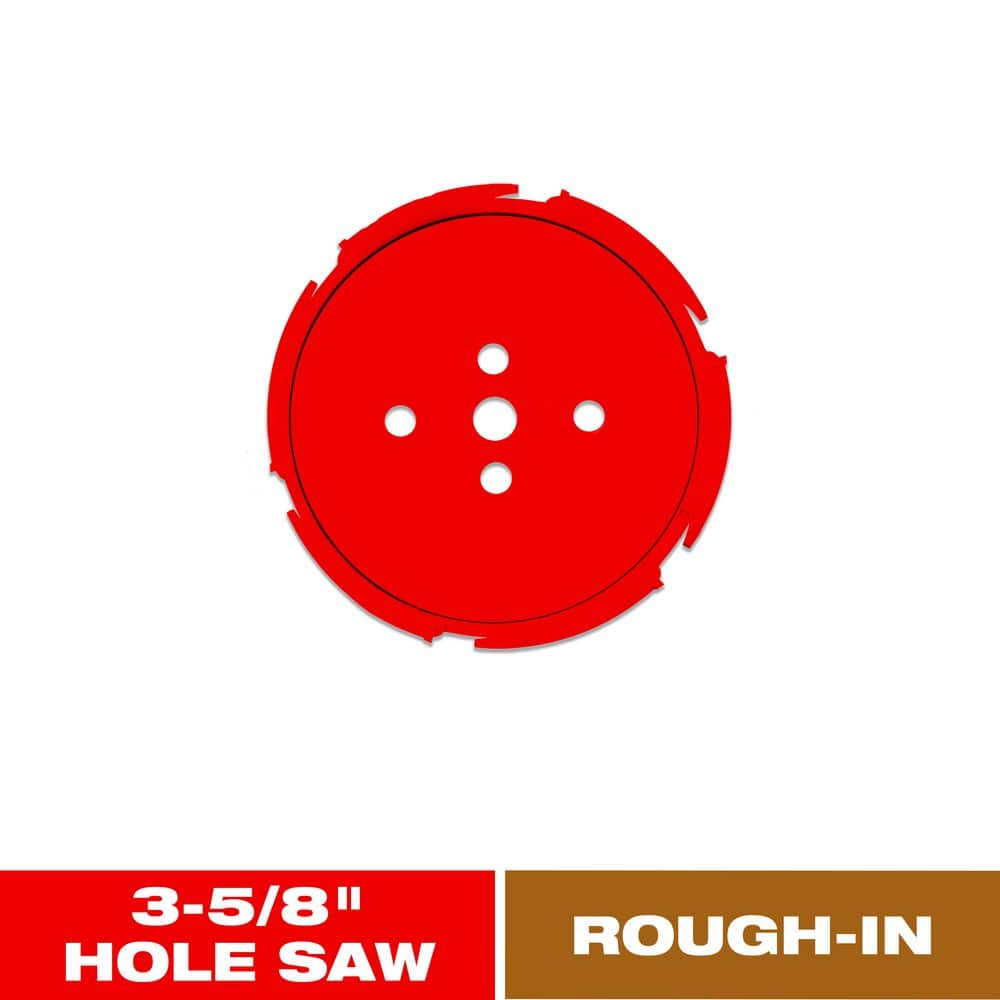 Demo Demon Carbide Teeth Rough-In Hole Saws for Wood, 3-5/8 in. Diameter, 2-1/2 in. Drill price history on PriceWatchPro