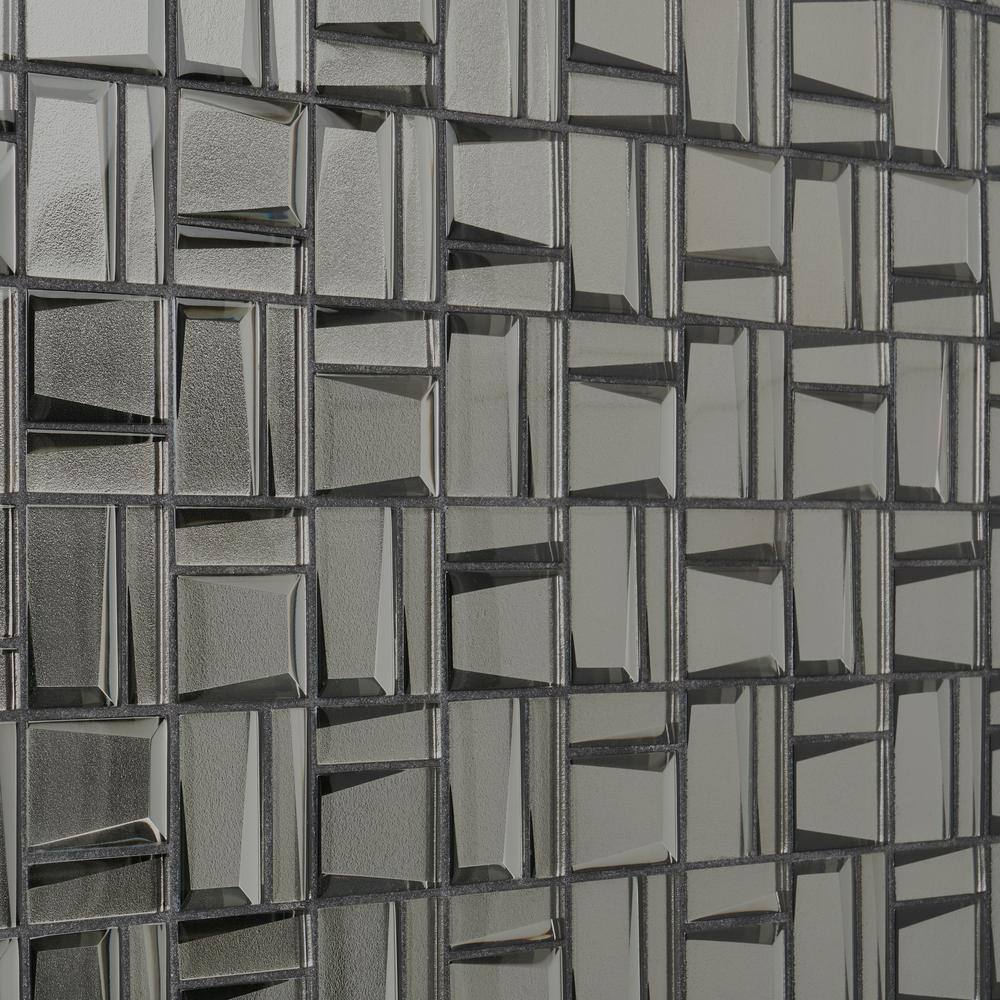 Revell 11" x 12" Glass Grid Mosaic Wall Tile (0.88 Sq. Ft. / Each)