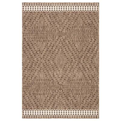 Decora Borders 7 ft. 11 in. x 10 ft. Brown Area Rug
